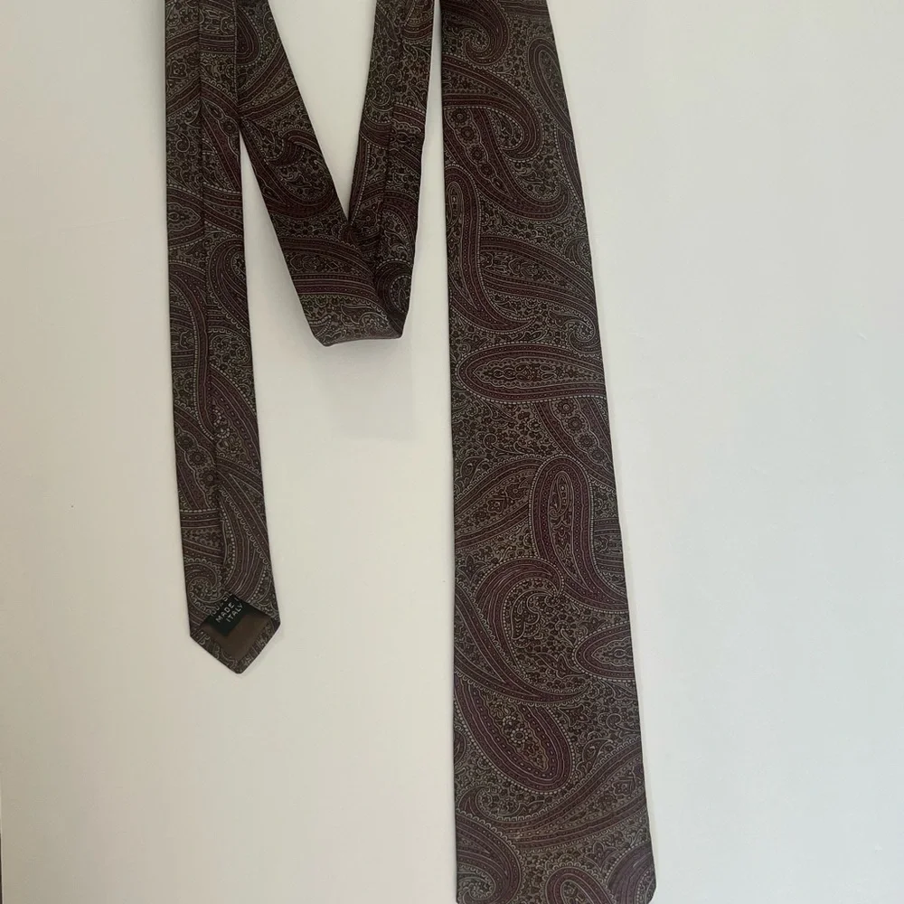 Isaco, Made in Italy, Paisley Patterned Men's Tie